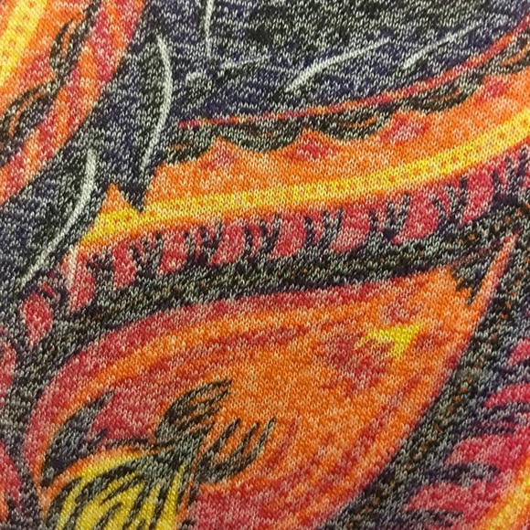 LulaRoe XXS Carly. EUC. Black, orange, dark pink. - Picture 3 of 6